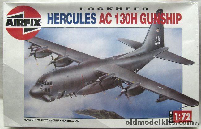 Airfix 1/72 Hercules AC-130H Gunship - USAF 16th Special Operations Sq 1st SOE Hurlbert Field 1976 / Special Ops Sq 8th Tactical Reconnaissance Wing Ubon Air Base Thailand 1972, 10001 plastic model kit